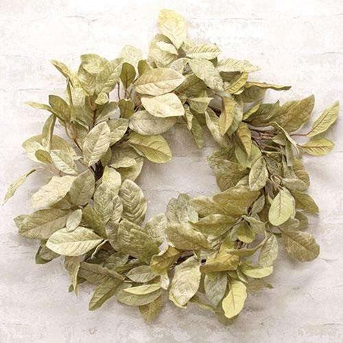 Halcyon Leaf Wreath, 24" - The Fox Decor