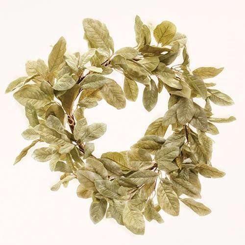 Halcyon Leaf Wreath, 24" - The Fox Decor