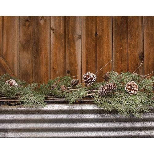 Birch Tipped Cedar Garland, 5ft - The Fox Decor