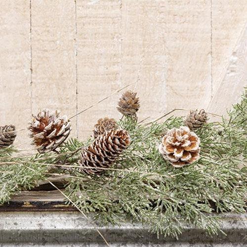 Birch Tipped Cedar Garland, 5ft - The Fox Decor