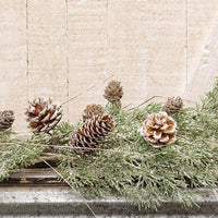 Birch Tipped Cedar Garland, 5ft - The Fox Decor
