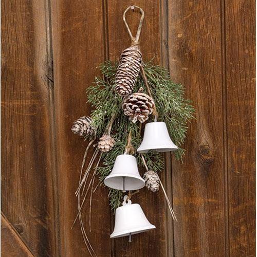 Birch Tipped Cedar & Bells Teardrop - The Fox Decor