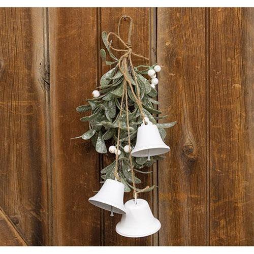 Ice Kissed Mistletoe Hanging Teardrop - The Fox Decor