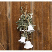 Ice Kissed Mistletoe Hanging Teardrop - The Fox Decor