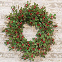 Holly Wreath w/Berry, 22
