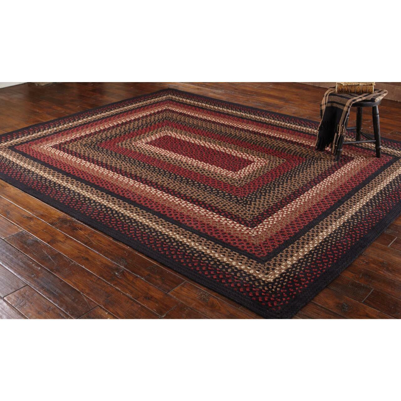 Folk Art Braided Rugs - Rectangle Park Designs - The Fox Decor