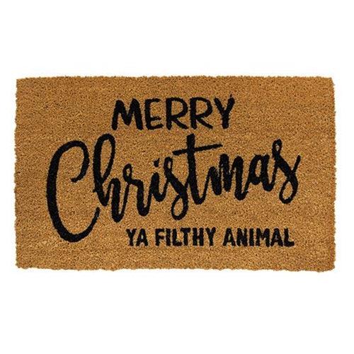 Merry Christmas Ya Filthy Animal Door Mat - The Fox Decor