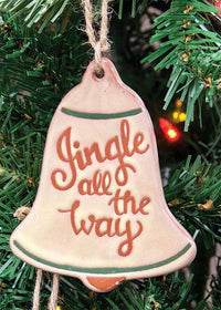 Jingle All The Way Ceramic Bell Ornament - The Fox Decor