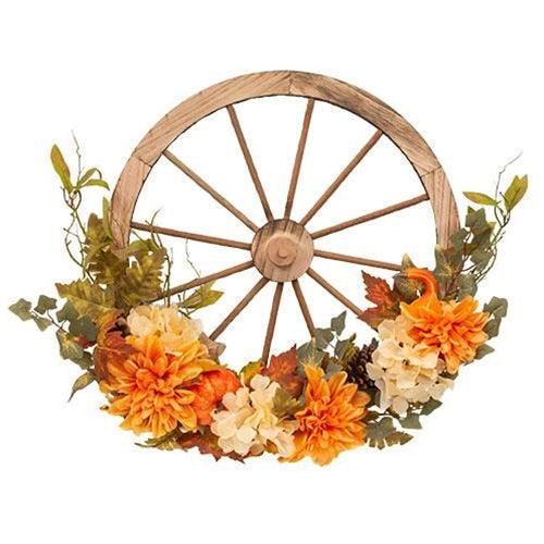 Harvest Floral Wagon Wheel - The Fox Decor