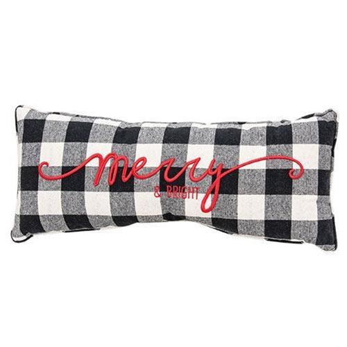 3/set Buffalo Check Season's Greeting Sentiment Pillow - The Fox Decor