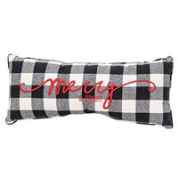 3/set Buffalo Check Season's Greeting Sentiment Pillow - The Fox Decor