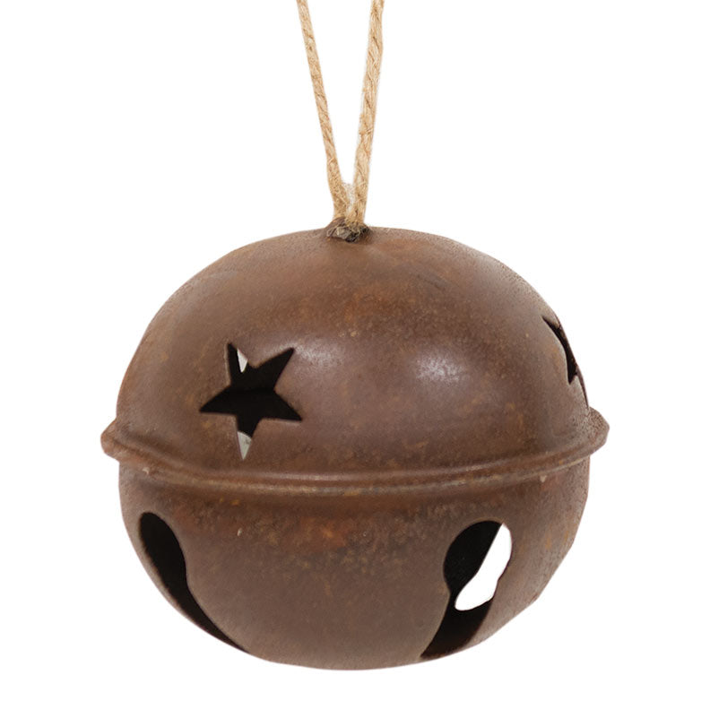 Rusty X-Large Jingle Bell, 4-1/2" - The Fox Decor