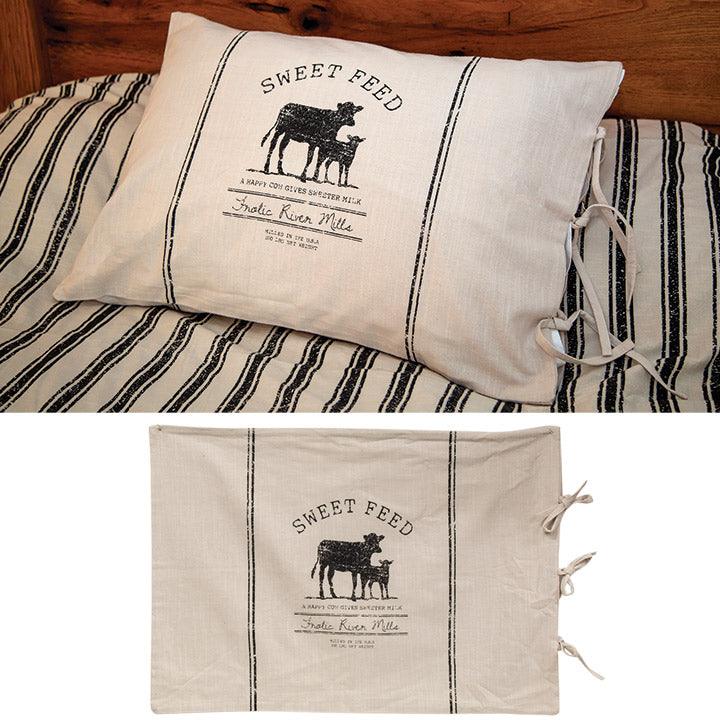 Sweet Feed Farmhouse Stripe King Pillow Sham - The Fox Decor