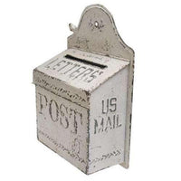 Vintage White US Mail Post Box - The Fox Decor