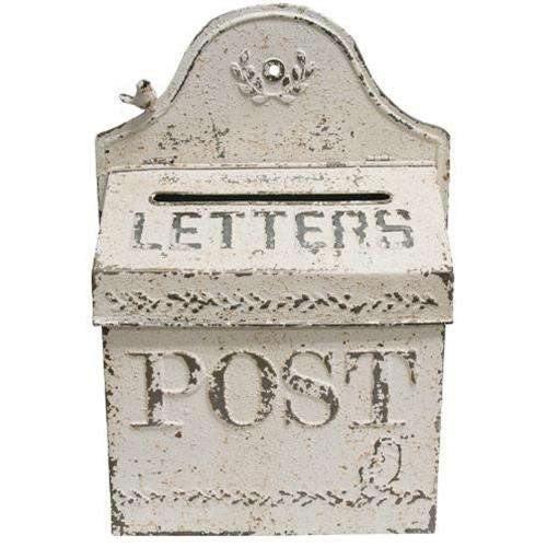 Vintage White US Mail Post Box - The Fox Decor