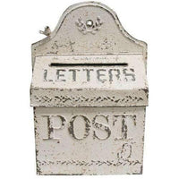 Vintage White US Mail Post Box - The Fox Decor