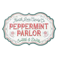 Peppermint Parlor Metal Sign - The Fox Decor