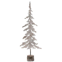 Large White Washed Metal Christmas Tree - The Fox Decor