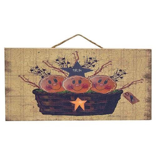 Gingerbread Basket Hanging Sign - The Fox Decor