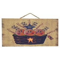 Gingerbread Basket Hanging Sign - The Fox Decor
