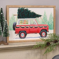 Home For The Holidays Truck Wood Sign - The Fox Decor