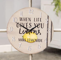 Thumbnail for When Life Gives You Lemons Clock - The Fox Decor