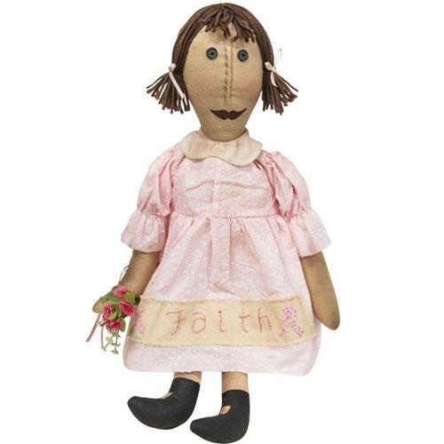 Faith Awareness Doll Stuffed primitive doll - The Fox Decor