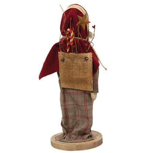 Primitive Father Christmas on Base - The Fox Decor