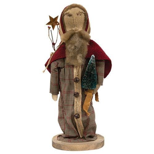 Primitive Father Christmas on Base - The Fox Decor