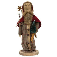 Primitive Father Christmas on Base - The Fox Decor