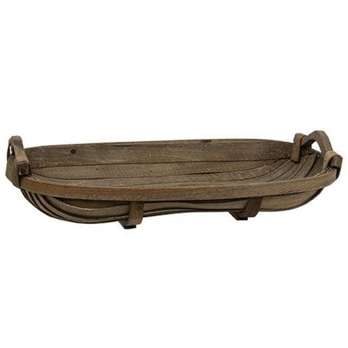 Rustic Oval Tobacco Tray Basket - The Fox Decor