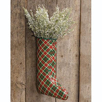 Tartan Tidings Metal Stocking - The Fox Decor