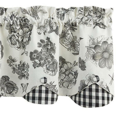 Geranium Valance - Lined Layered Park Designs - The Fox Decor