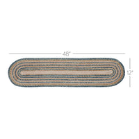 Kaila Oval Jute Braided Table Runner 12