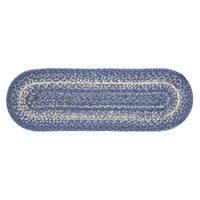 Great Falls Blue Jute Braided Oval Runner 8x24 VHC Brands - The Fox Decor