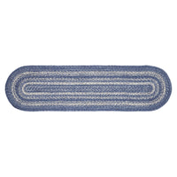Great Falls Blue Jute Braided Oval Runner 13x48 VHC Brands - The Fox Decor