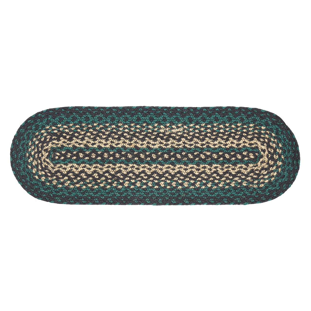 Pine Grove Jute Oval Braided Table Runner 8"x24" VHC Brands - The Fox Decor