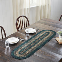 Pine Grove Jute Oval Braided Table Runner 13