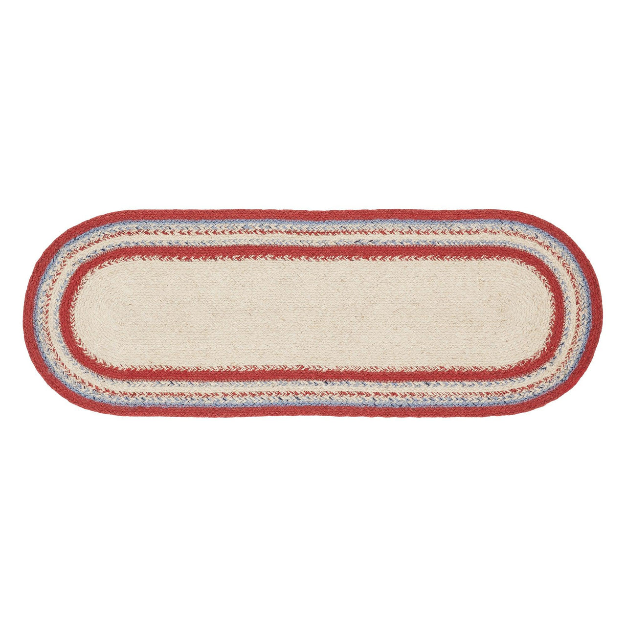 Celebration Jute Oval Runner Braided 13x36 VHC Brands - The Fox Decor