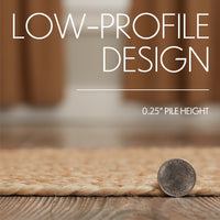 Natural Jute Braided Rug Half Circle 16.5