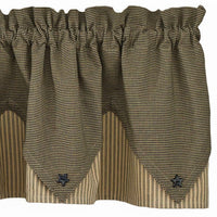 Primitive Star Valance - Point Park Designs - The Fox Decor