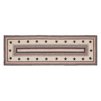 Colonial Star Jute Braided Rug/Runner Rect. with Rug Pad 2'x6.5' VHC Brands - The Fox Decor