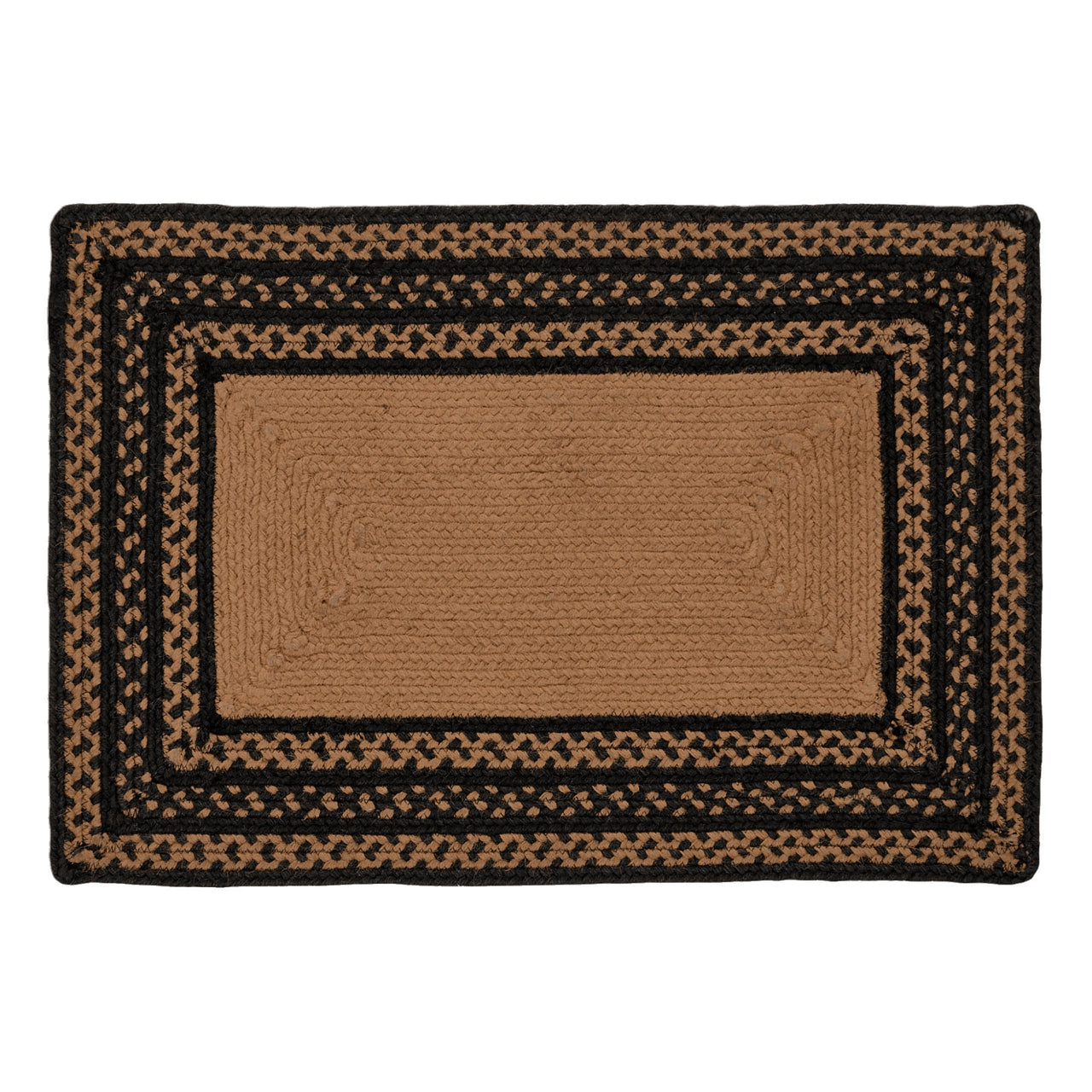 Farmhouse Jute Braided Rug Rect. Stencil Stars 20"x30" VHC Brands - The Fox Decor