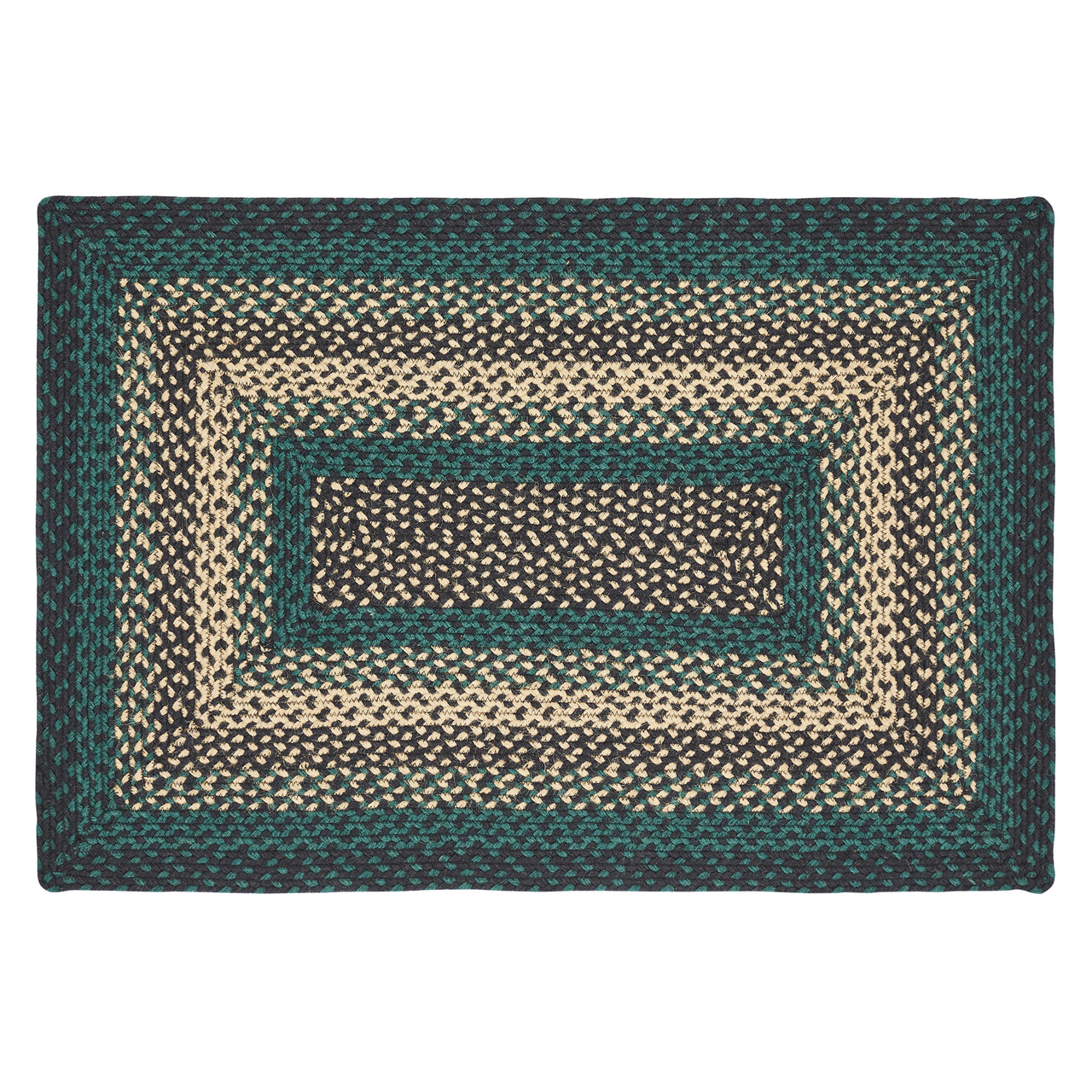 Pine Grove Jute Braided Rug Rect. with Rug Pad 2'x3' VHC Brands