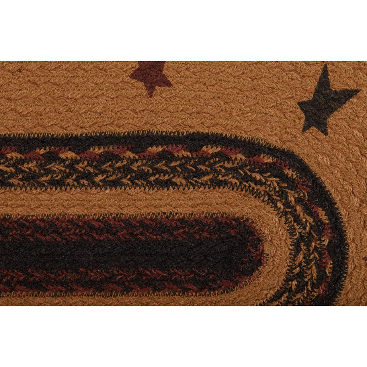 Heritage Farms Star Jute Braided Table Runner - The Fox Decor