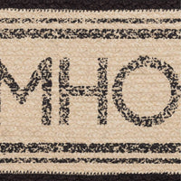 Sawyer Mill Charcoal Farmhouse Jute Braided Table Runner - The Fox Decor