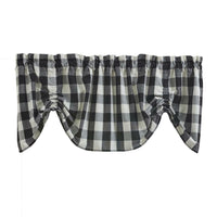 Wicklow Check Valance - Farmhouse Black & Cream Park designs - The Fox Decor