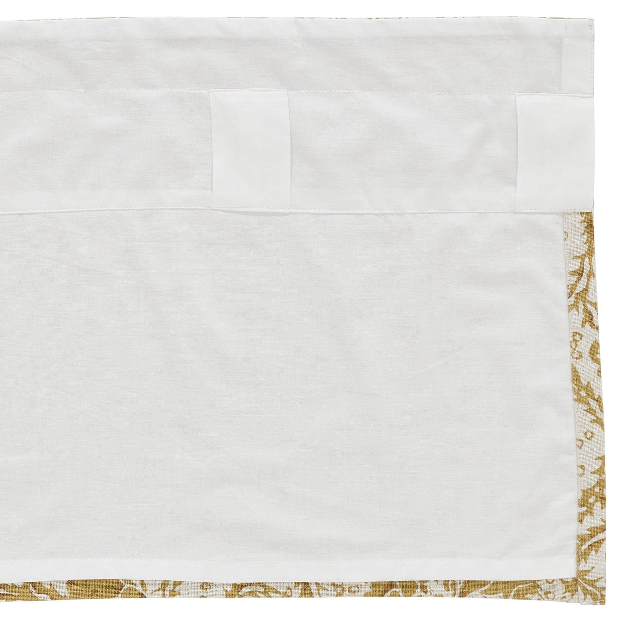 Dorset Gold Floral Valance Curtain 16x72 VHC Brands - The Fox Decor