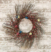 Thumbnail for Americana Pip Berry Sunburst Wreath, 24