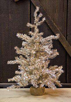 Antique Silver Pine Tree -24" - The Fox Decor